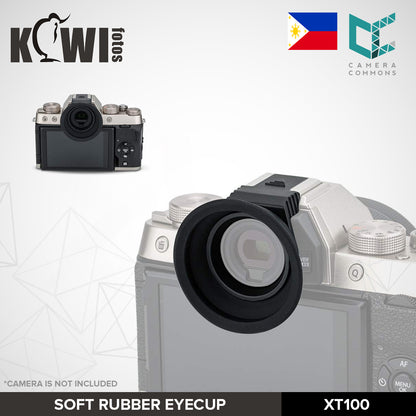 KIWIFOTOS Eyecup Soft Rubber Eye Piece for Fuji Fujifilm Viewfinder XT100 Cameras