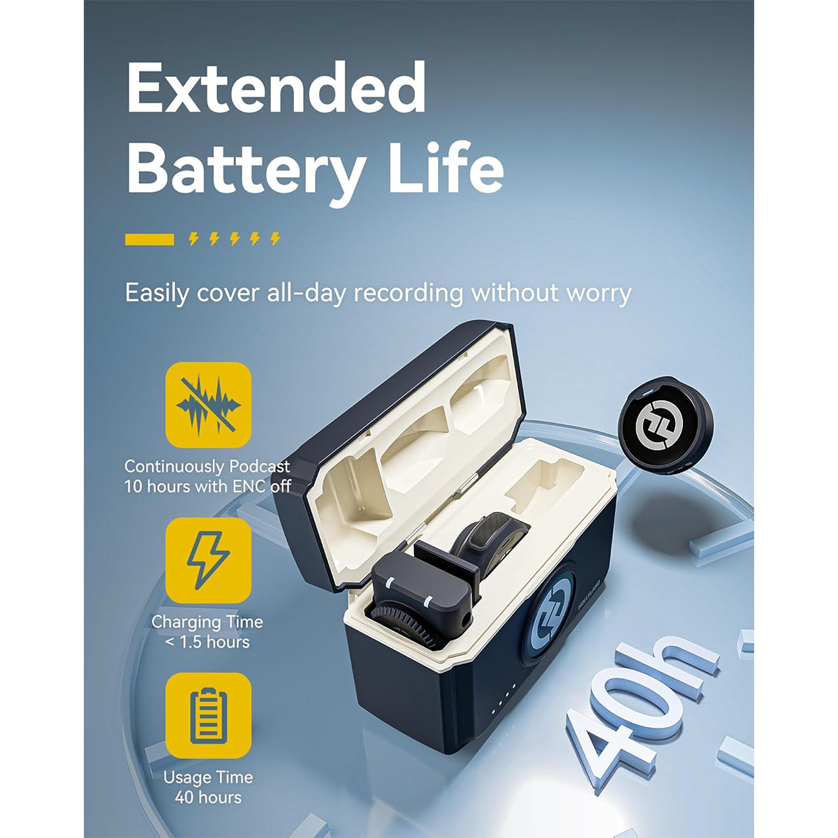 CLEARANCE Hollyland Lark M2 DUO Wireless Mini Microphone Button Mic Tiny Audio Equipment Combo