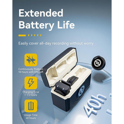 CLEARANCE Hollyland Lark M2 DUO Wireless Mini Microphone Button Mic Tiny Audio Equipment Combo