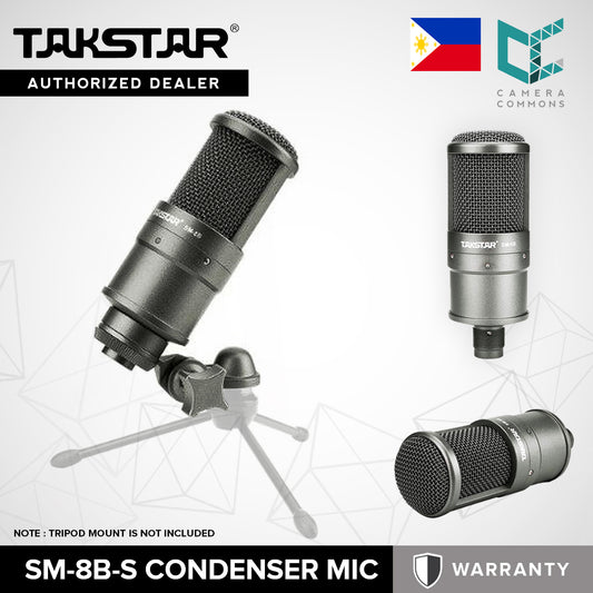 Takstar SM-8B Condenser Microphone Broadcasting and Recording Mic SM-8B-S SM8B