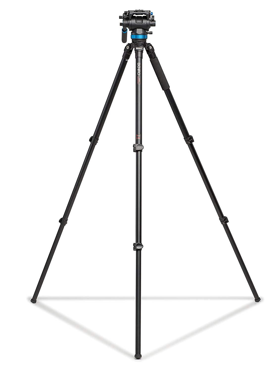 Benro A373FBS8 S8 Video Tripod with S8 Head and AL Flip Lock Legs Kit