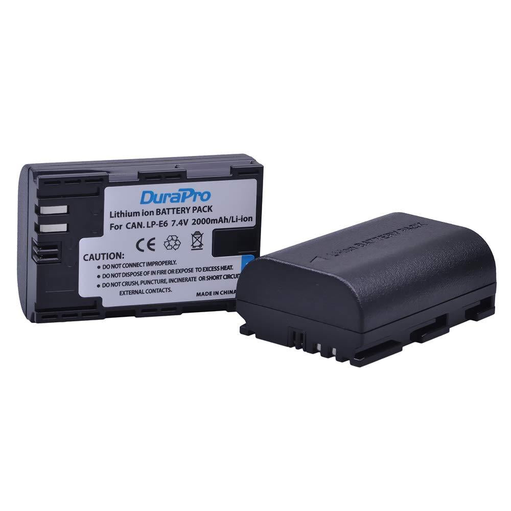 DuraPro Canon LP-E6 Rechargeable Battery for Canon DSLR Cameras