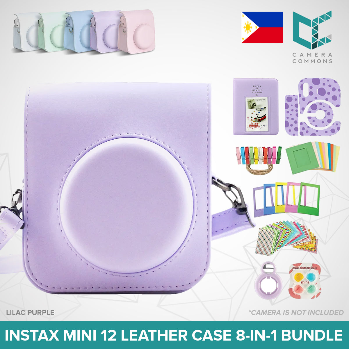 Leather Case Flannel Case Bag Cover Plain Colors for Fujifilm Instax Mini 11 Mini 12 Instant Film Camera PU Leather
