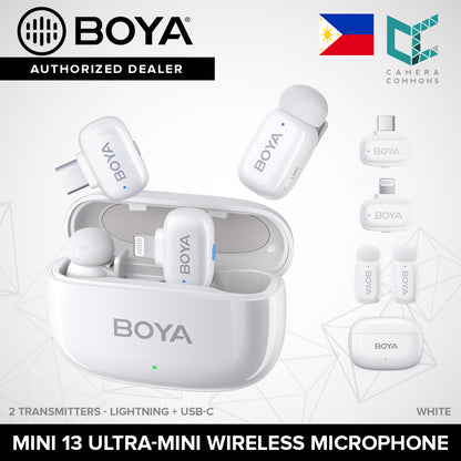 BOYA Mini Ultra-Mini Wireless Microphone System Tiny 2.4 GHz for Smartphone Mini12 Mini13ÃÂ Mini14ÃÂ Mini15