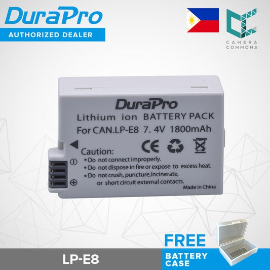 DuraPro LP-E8 Battery LP E8 LPE8 Batteries For Canon EOS 550D 600D 650D 700D kiss X4 X5 X6i X7i Rebel T2i T3i T4i T5i