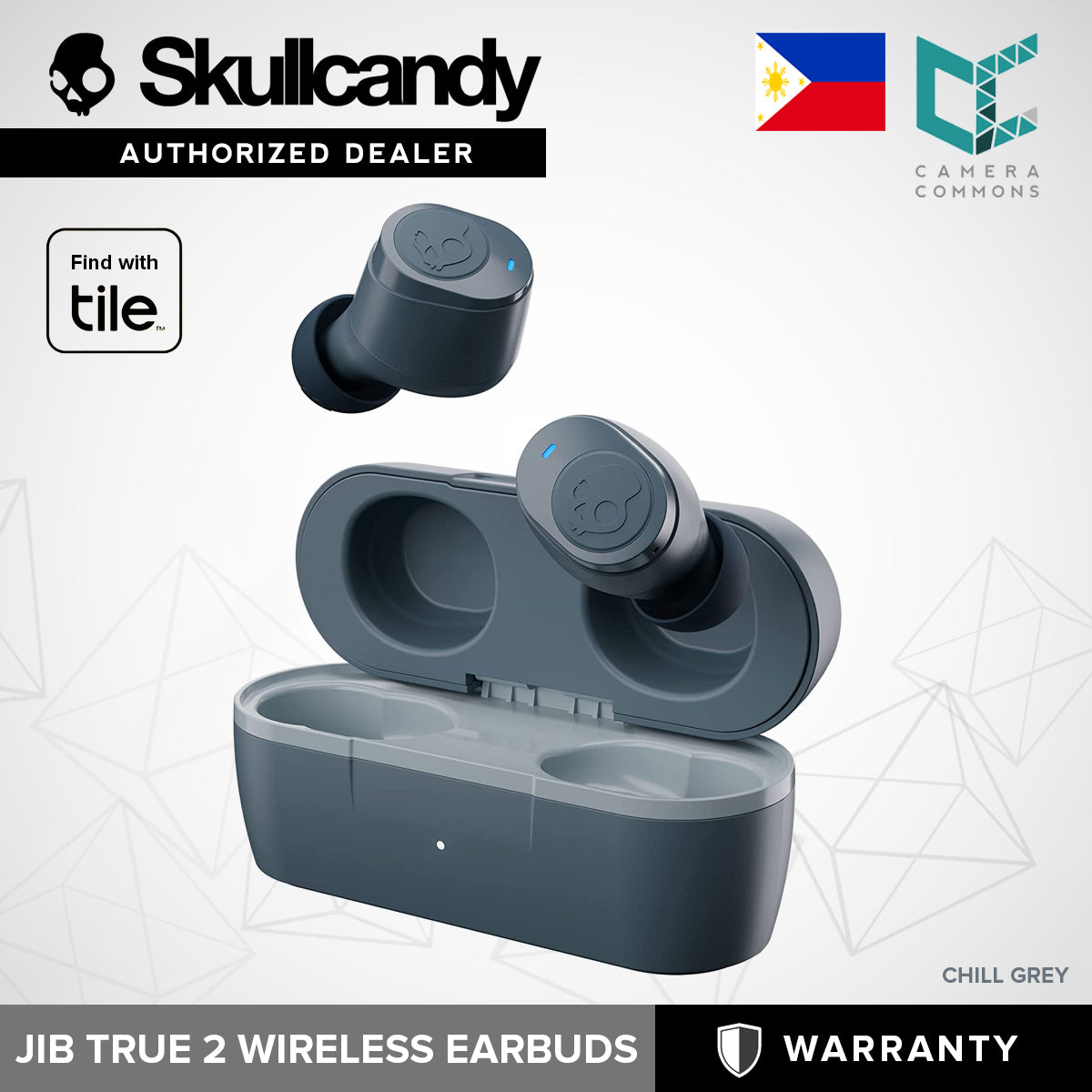 SkullCandy Jib True 2 Wireless Earbuds Bluetooth Water Resistant Earbud Find With Tile