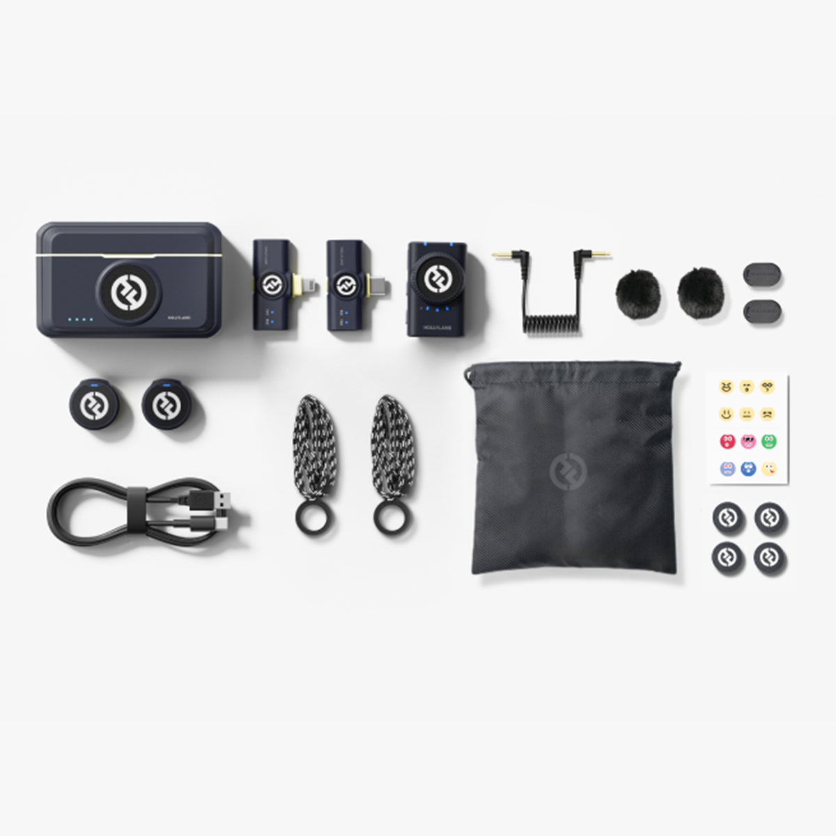 CLEARANCE Hollyland Lark M2 DUO Wireless Mini Microphone Button Mic Tiny Audio Equipment Combo