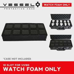 VESSEL Watch Case Organizer Storage Hard Cases with Foam for Watches