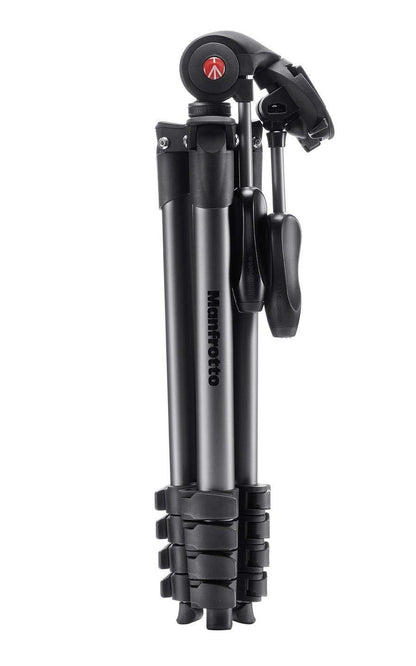 Manfrotto MKCOMPACTADV-BK Tripod Aluminum Alloy with 3-Way Head