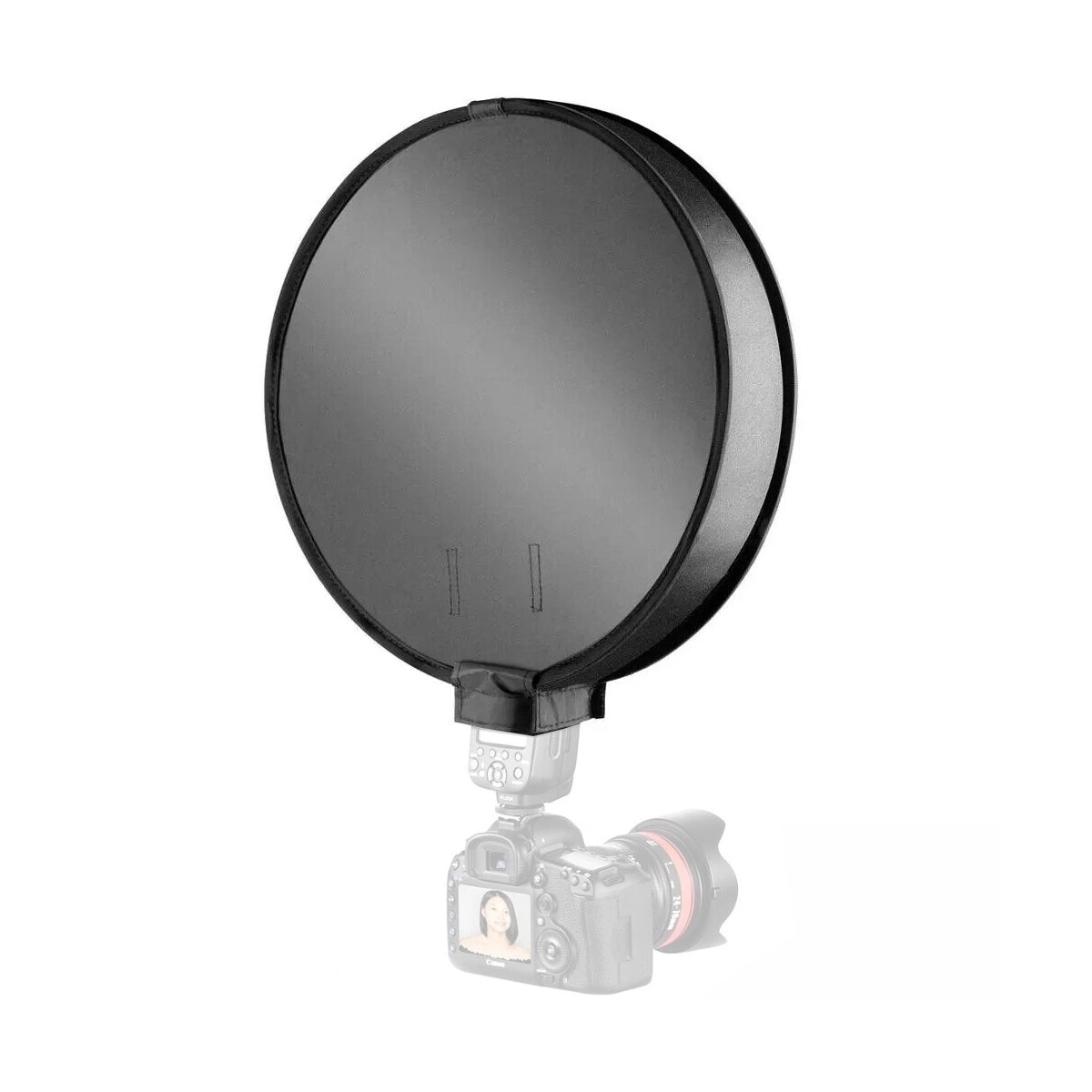STUDIOMATE Circular Round Softbox for Flash Portable Mini - Camera DSLR Flash Diffuser Reflector Studio Accessories