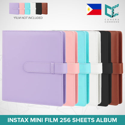 Photo Album 256 Pockets Slots Plain Colors for Fujifilm Instax Mini Films