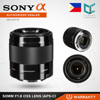 Sony Lens E 50 mm F1.8 OSS Optical Steady Shot SEL50F18