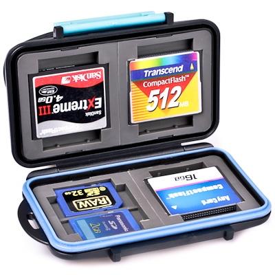 JJC MC-2 Water Resistant + Anti Shock Memory Card Case (MC-2)