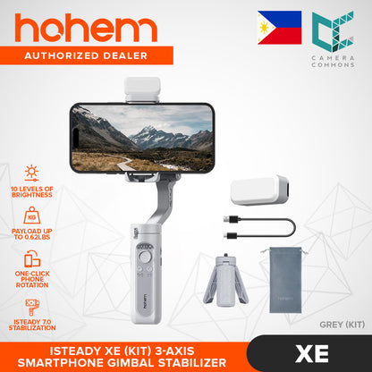 Hohem iSteady XE Smartphone Gimbal Stabilizer Vertical Mode 10 Brightness Levels Magnetic Light