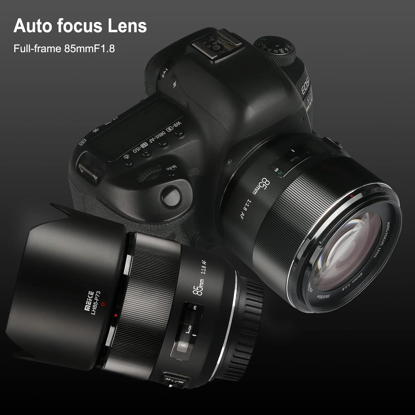 CLEARANCE MEIKE 85mm AF f/1.8 Lens for Canon EOS EF Mount MK85mm 85 1.8 Auto Focus for DSLR
