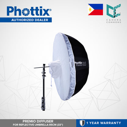 Phottix Premio White Diffuser for 85cm 33 Inches Reflective Umbrella DiffuserOnly PH85375