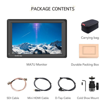 FEELWORLD Master MA7U 7 inch 3G SDI 4K HDMI Field Monitor Full HD IPS Director Video Monitor