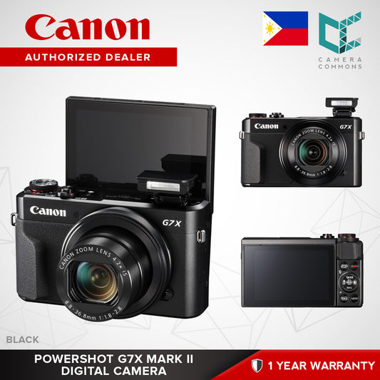 Canon PowerShot G7 X Mark II Digital Camera Black Point and Shoot G7X II Version 2