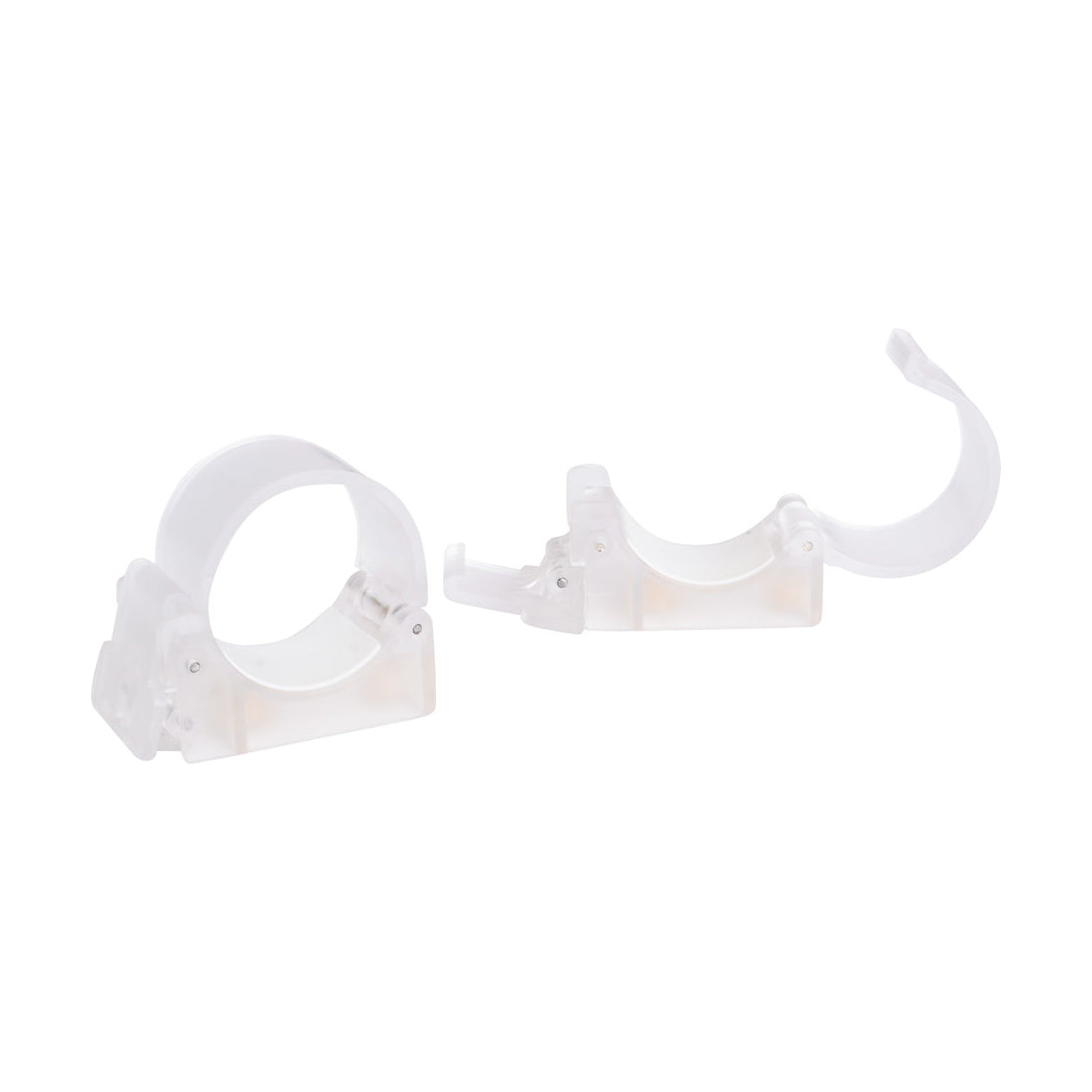 Nanlite Pavotube Transparent Polycarbonate T12 LED Tube Mounting Clip with 1/4-20in Receivers HD-T12-1-C