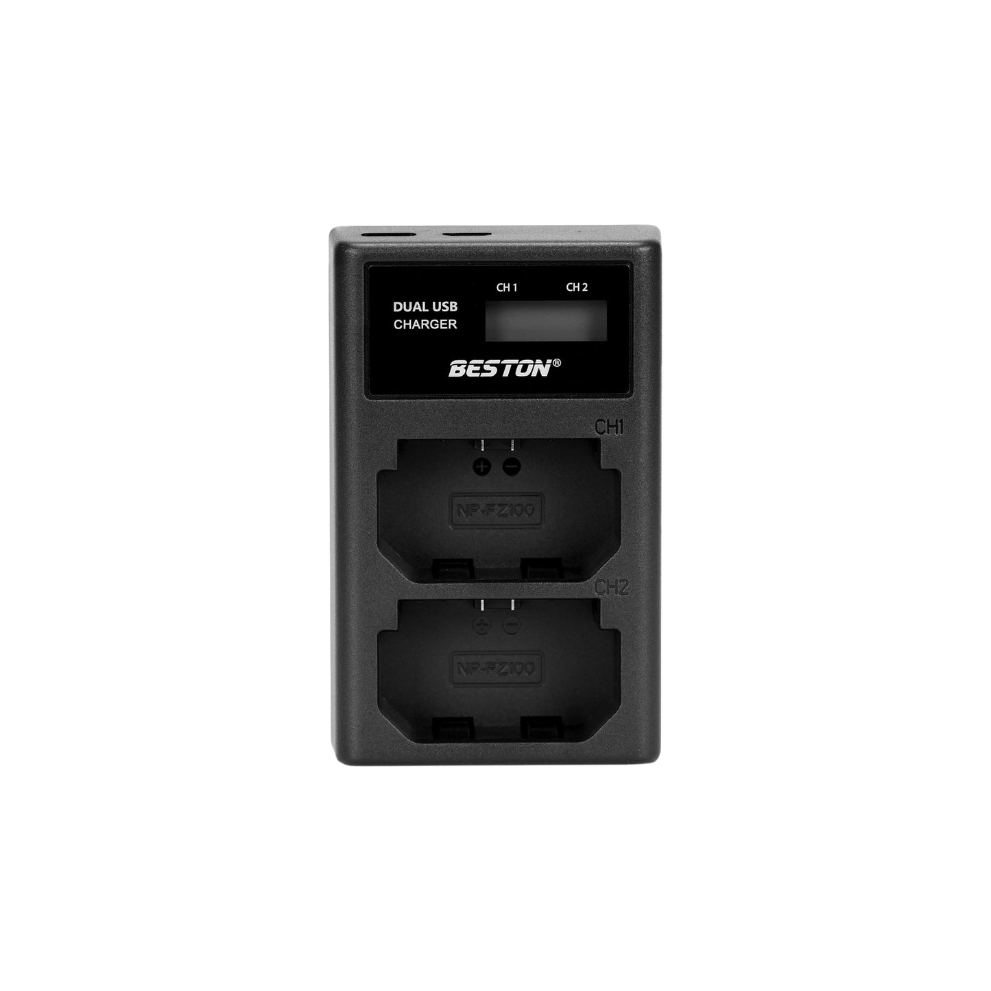 BESTON FZ100 LCD Dual USB Charger (Micro USB Type-C) for Sony Camera Batteries NP-FZ100 NPFZ100