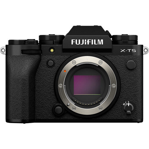 FUJIFILM X-T5 Mirrorless Camera Body 40MP APS-C 7-Stop IBIS Tilting Touchscreen LCD Black Silver