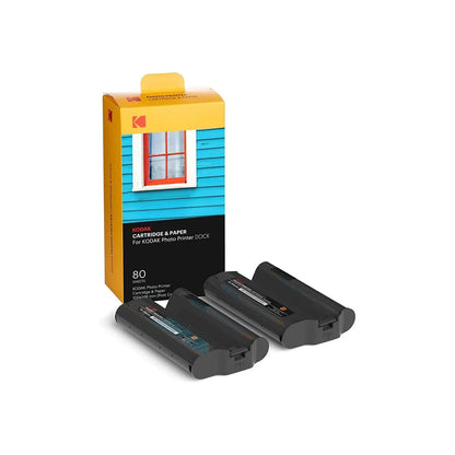 Kodak 4x6" Prints (80 Sheets) Film Cartridge Refill Photo Paper for Dock / Dock Plus PHC-80