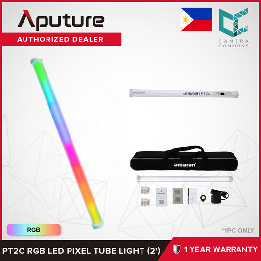 Aputure Amaran PT2c PT4c RGB LED Pixel Tube Light (2') (4') 2-Light Production Kit Studio Lighting