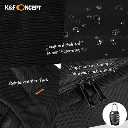K&F Concept Nylon Large DSLR Camera Backpack for DSLR Mirrorless Camera Travel Photography Bag - KF13.037 SHUTTERPAK LARGE