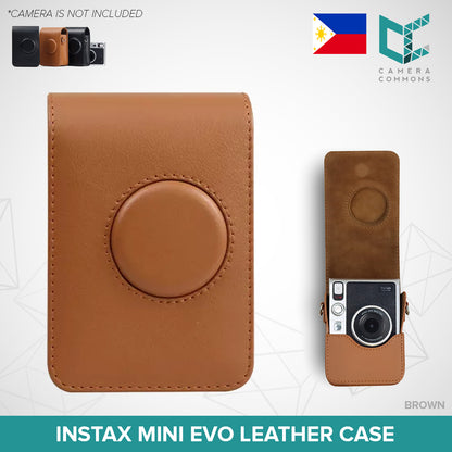 Leather Case Bag Cover Plain Colors for Fujifilm Instax Mini Evo Instant Film Camera