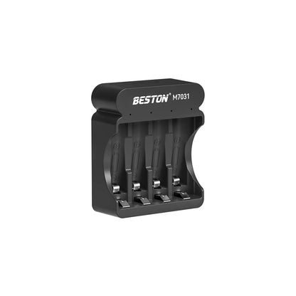 Beston M7031 4 Bay 1.5V AA AAA Lithium Li-ion Smart LED Battery Charger Type C