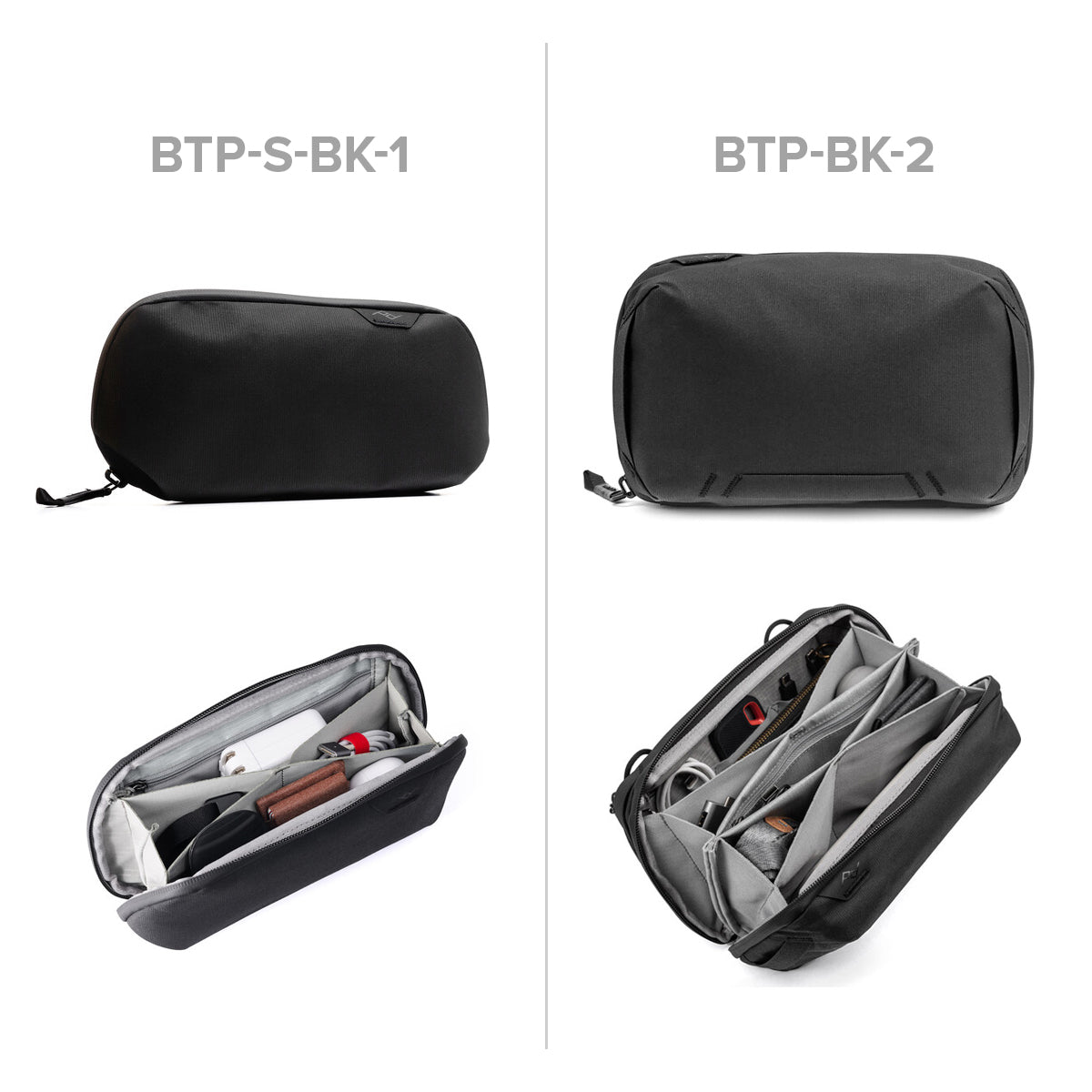 Peak Design Travel Tech Pouch V2 Camera Accessories Small Medium Black Bone Charcoal Midnight Sage