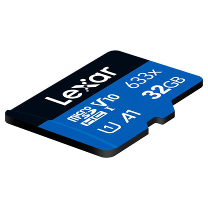 Lexar Professional 633x microSDHC microSDXC UHS-I A1 Micro SD Card Solo (32gb, 64gb)