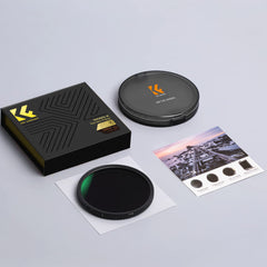 K&F Concept Nano-X Variable Fader NDX ND2 - ND32 NANOX ND Filter | ND2-ND32 37mm 40.5mm 43mm 46mm 49mm 52mm 58mm 62mm 67mm 72mm 77mm 82mm 86mm