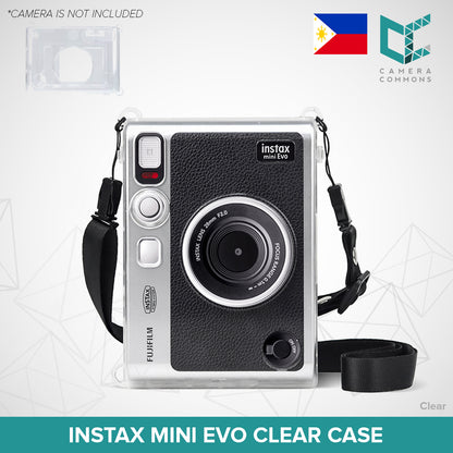 Clear Case for Fujifilm Instax Mini Evo Instant Camera Transparent Protective Cover