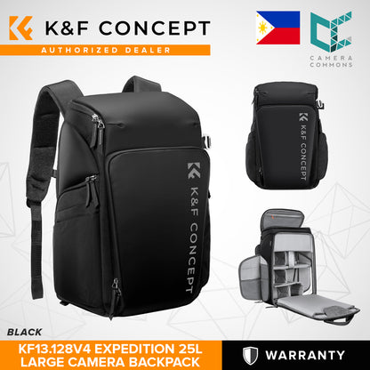 K&F Concept KF13.128 Expedition Camera Backpack Bag Air 25L for Photographers Large Capacity Grey Black