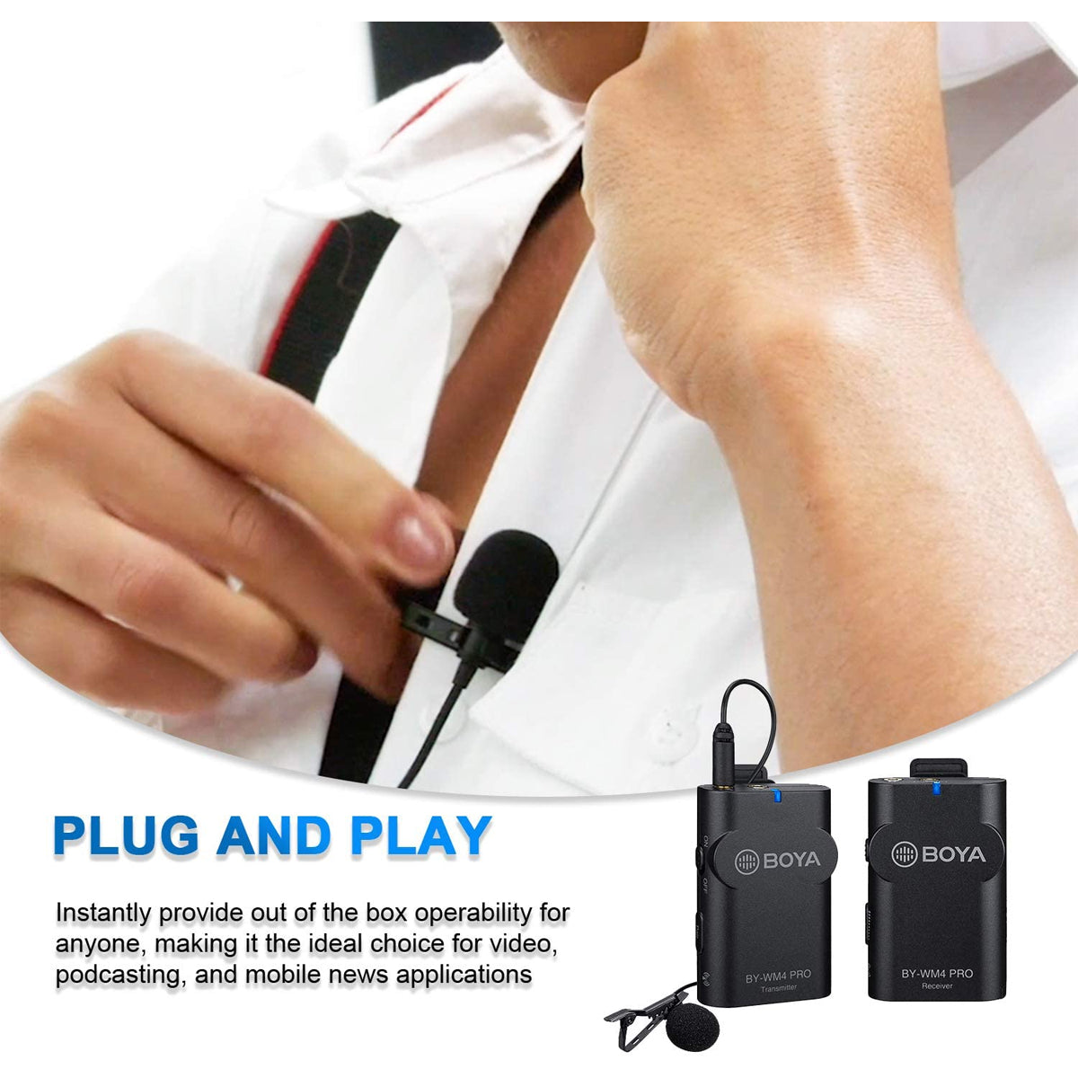 BOYA BY-WM4 PRO-K1 Digital Wireless Microphone Audio Equipment