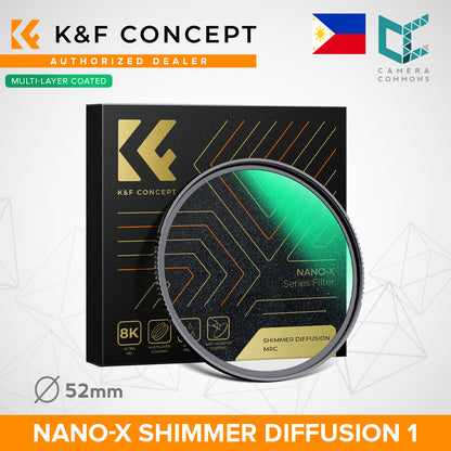 CLEARANCE KF FILTERS 49mm,Nano-X,Optical glass shimmer diffusion 1