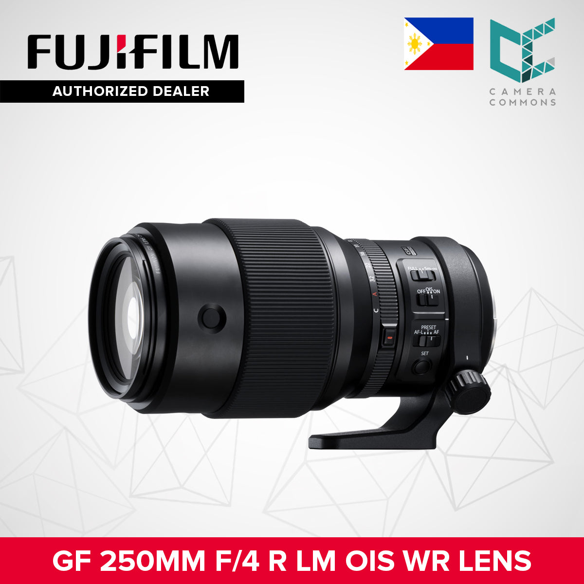 FUJIFILM GF 250mm f/4 R LM OIS WR Lens GF250mm Mirrorless Lens