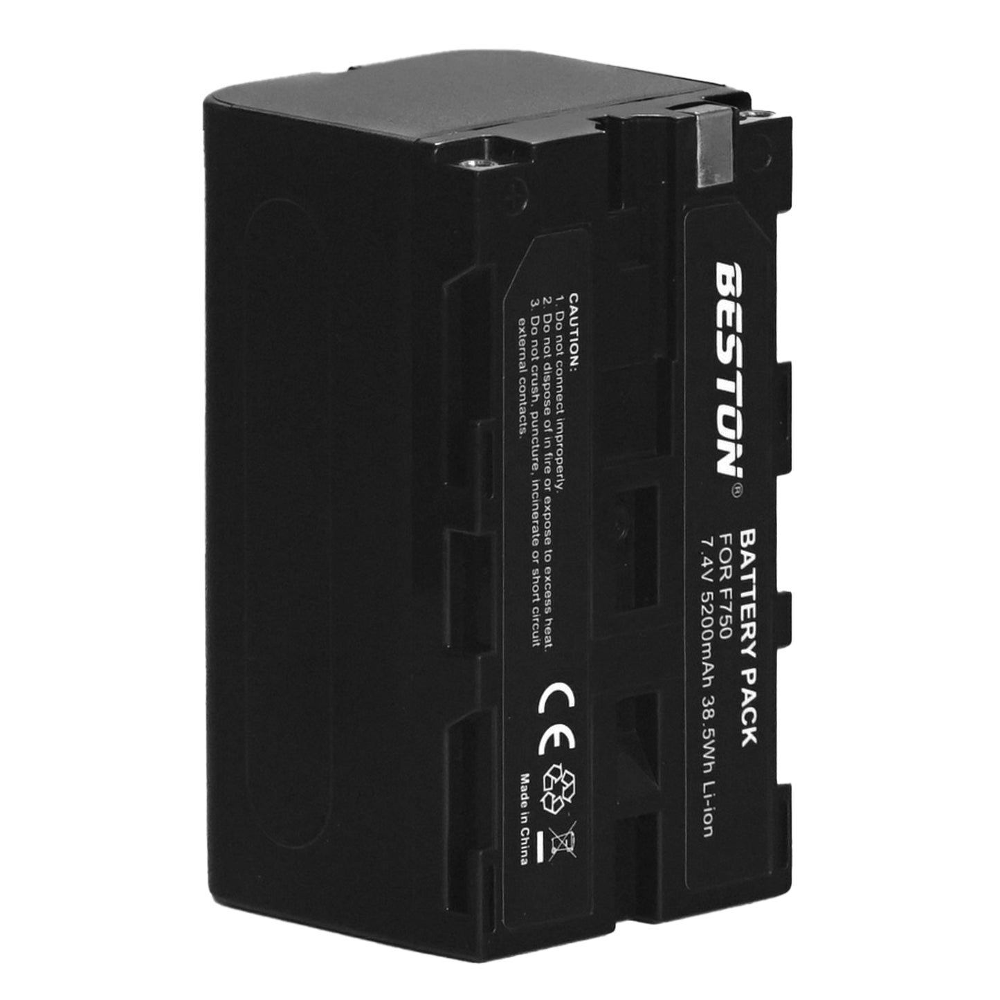 BESTON 2PCS NP-F750 7.4V 5200mAh 38.5Wh Li-ion Battery for Panel Lights, Video Lights and Monitors NPF750 F750