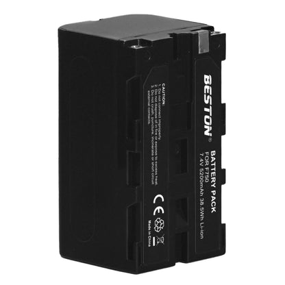 BESTON 1PC NP-F750 7.4V 5200mAh 38.5Wh Li-ion Battery for Panel Lights,Video Lights and Monitors NPF750 NP F750