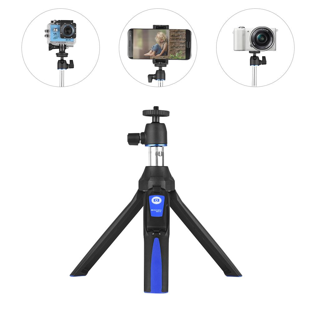 Benro MK10 Mini Tripod Selfie Stick for Mobile Phones, Action Camera GoPro 1/4 tripod mount with Bluetooth Control