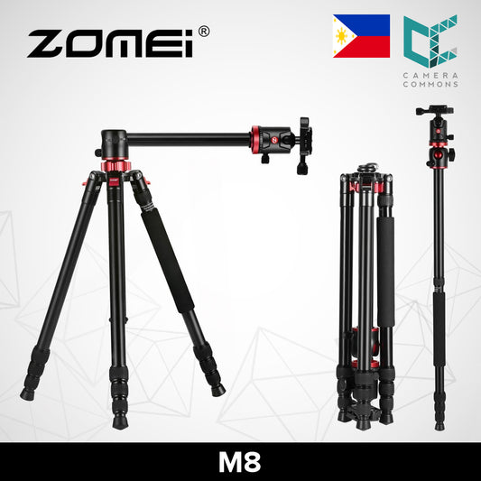 Zomei M8 Right Angle Tripod 90 Degrees Travel Compact Aluminium Monopod with Ball Head for Flat Lay