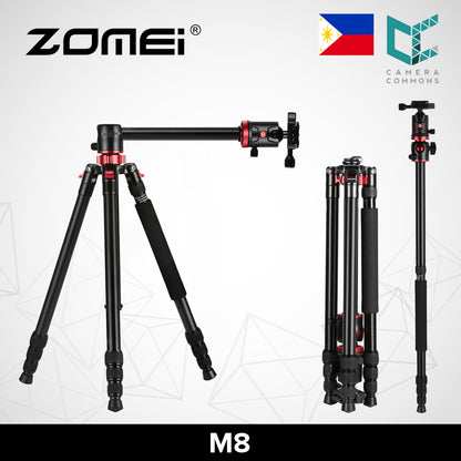 Zomei M8 Right Angle Tripod 90 Degrees Travel Compact Aluminium Monopod with Ball Head for Flat Lay