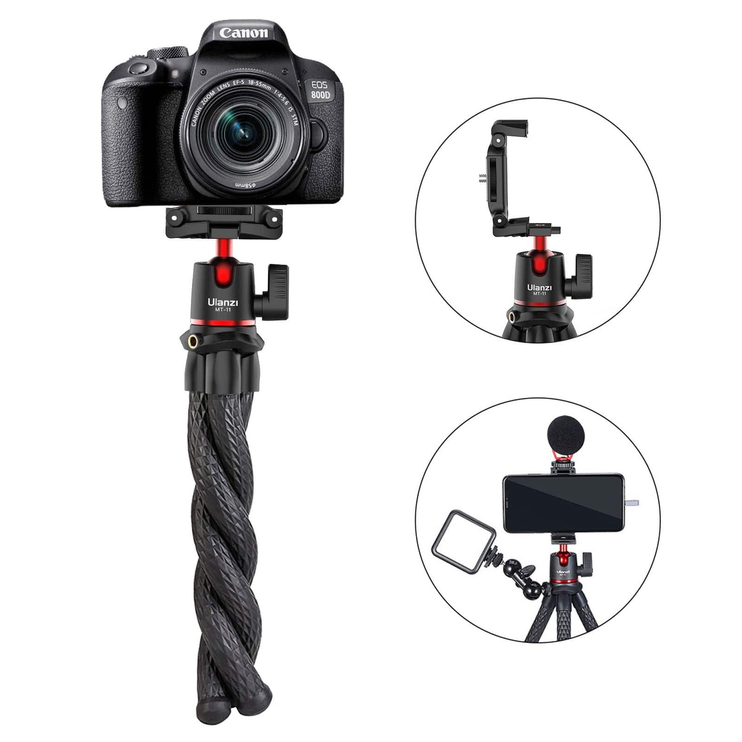 Ulanzi MT-11 Multifunctional Octopus Tripod Single-Action Ball Head Camera Accessories