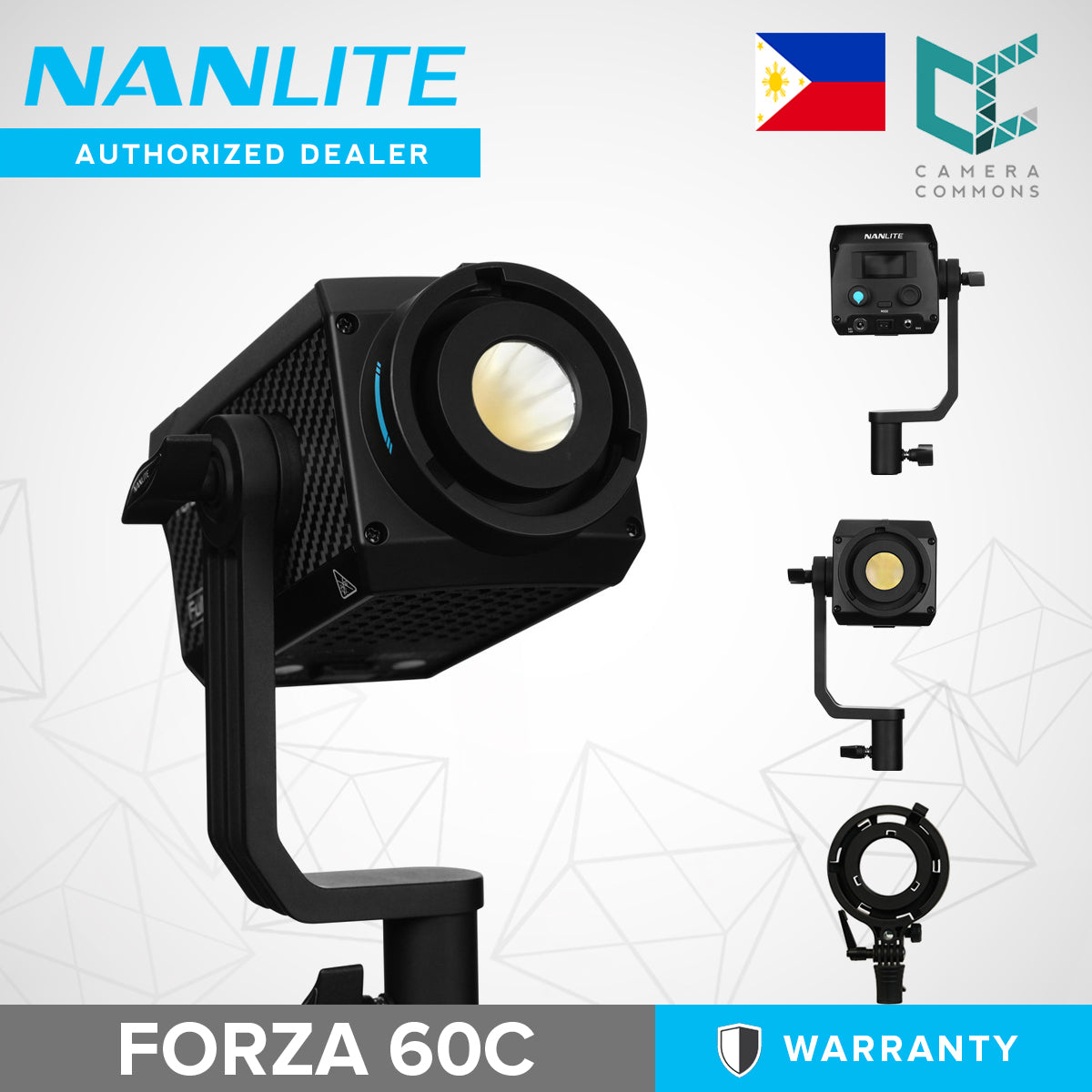 Nanlite Forza 60C RGB LED Monolight Photography Studio Lighting