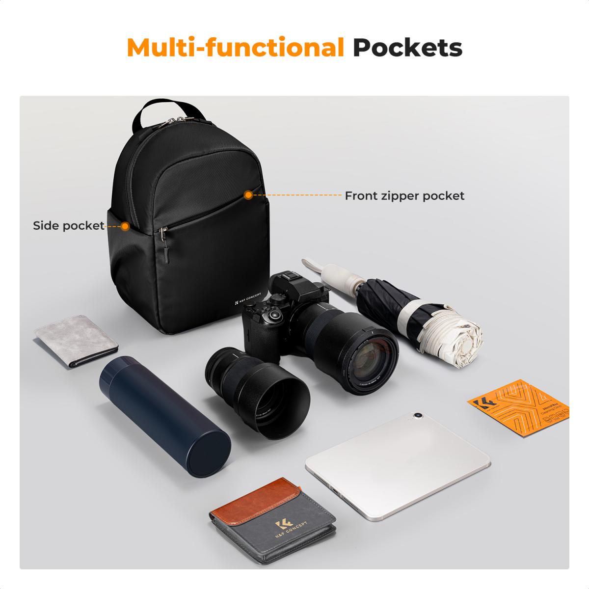 K&F Concept Urban Wander 5L 10L Sling Crossbody Bag for Mirrorless Camera Accessories Travel KF13.163 KF13.171 KF13.179