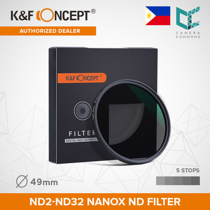 CLEARANCE KF FILTER Nano-X VARIABLE FADER NDX, ND2~ND32 62MM OS