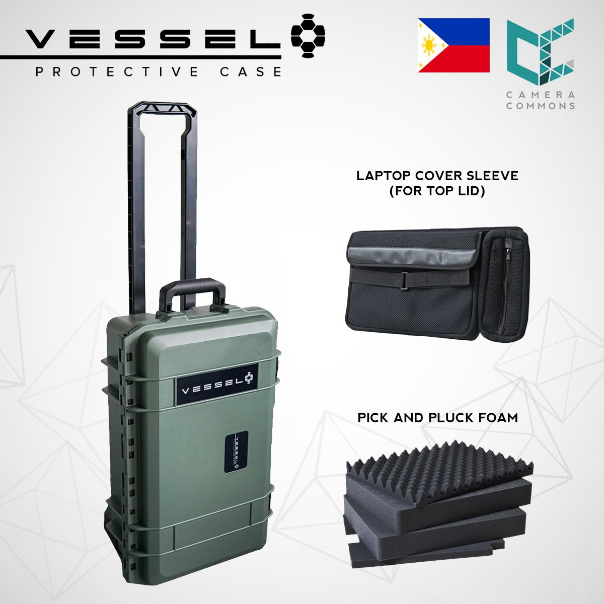 VESSEL CC1 Trolley Hard Case Green Camera Photography Equipment Case (Green)