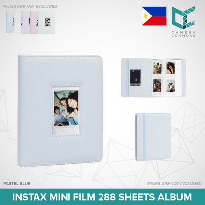 CLEARANCE Caiul 288 Sheets Mini Photo Album Hollow Iridescent Silver Pink