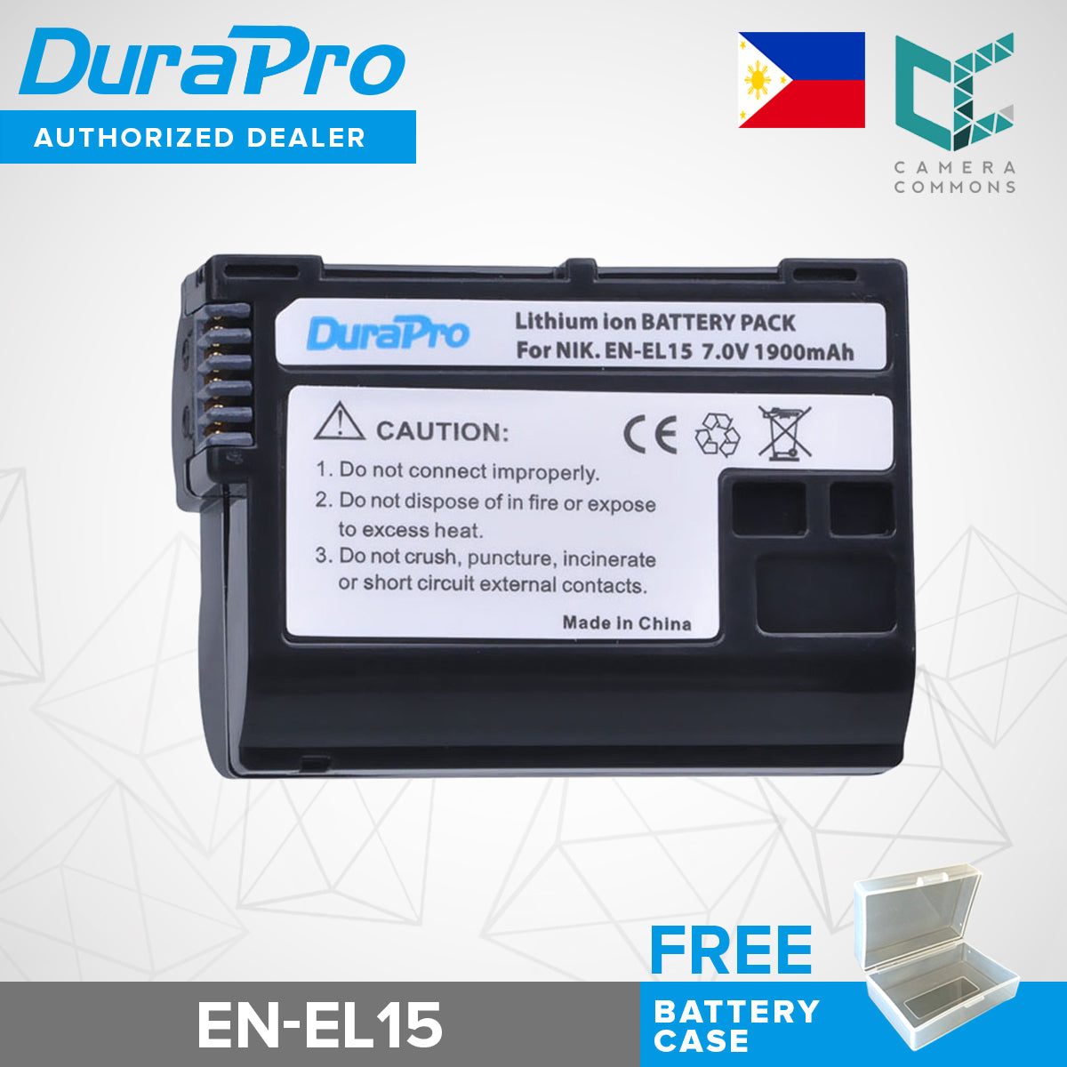 DuraPro EN-EL15 ENEL15 EN EL15 Battery